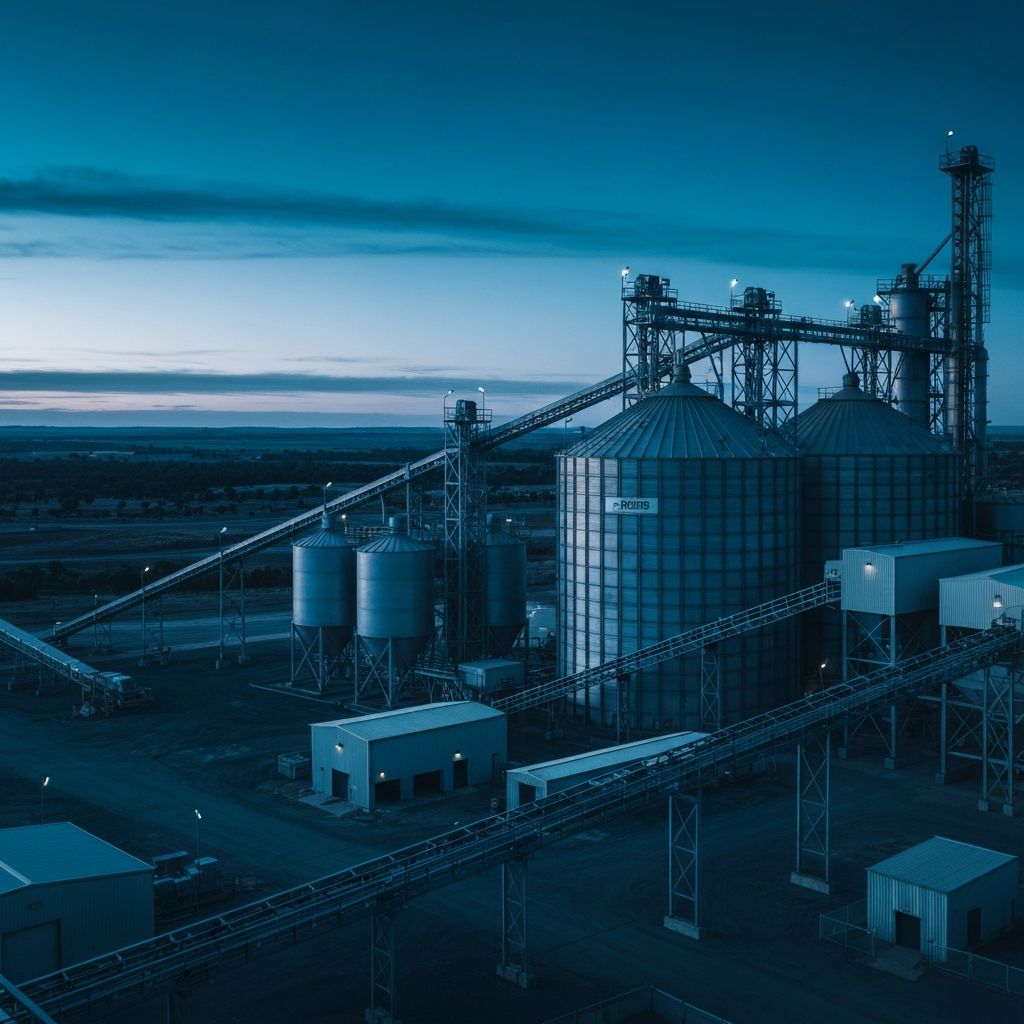Industrial fertiliser manufacturing facility